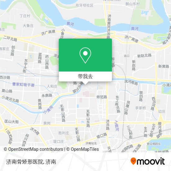 济南骨矫形医院地图