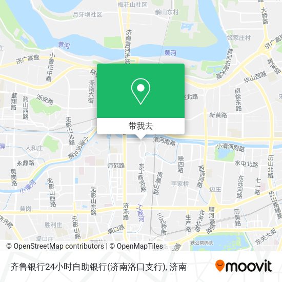 齐鲁银行24小时自助银行(济南洛口支行)地图