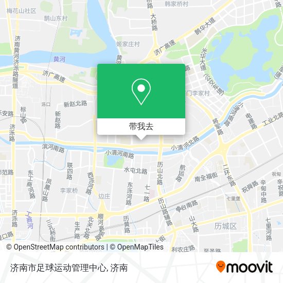 济南市足球运动管理中心地图