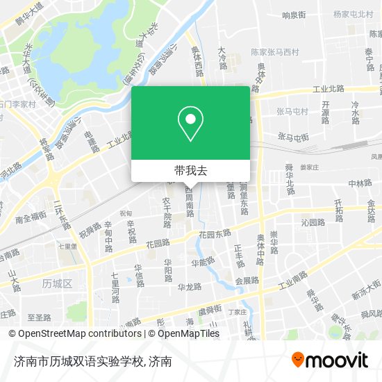 济南市历城双语实验学校地图