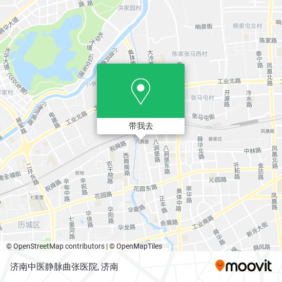 济南中医静脉曲张医院地图