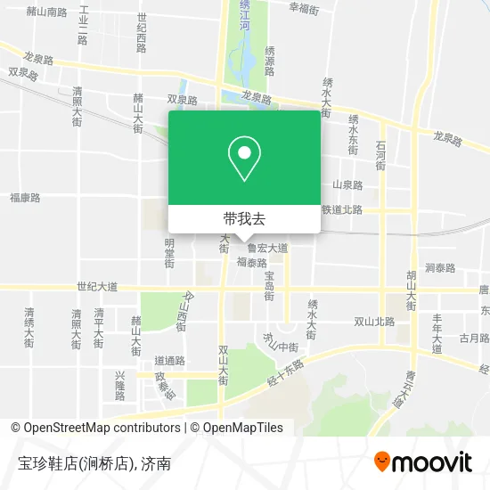 宝珍鞋店(涧桥店)地图