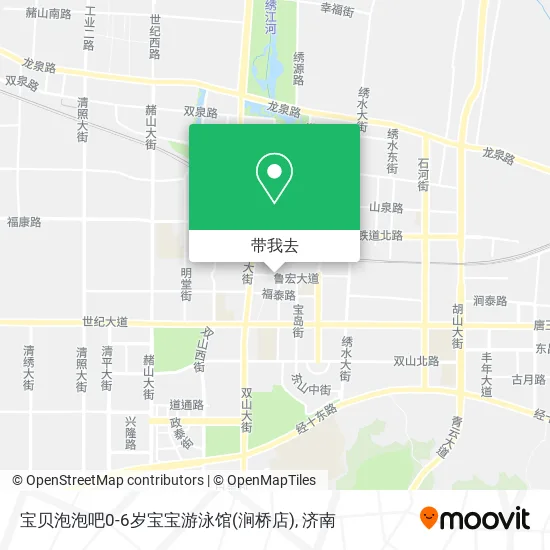 宝贝泡泡吧0-6岁宝宝游泳馆(涧桥店)地图