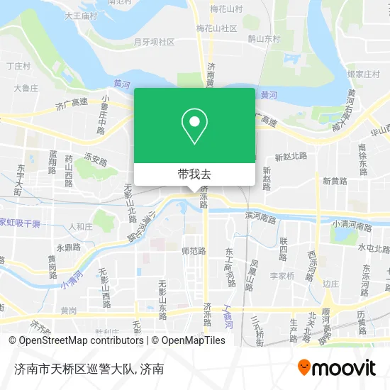 济南市天桥区巡警大队地图