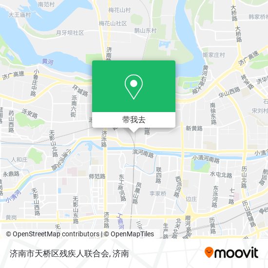 济南市天桥区残疾人联合会地图