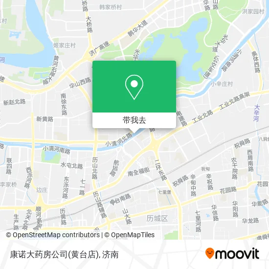康诺大药房公司(黄台店)地图