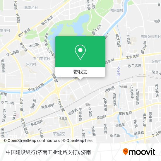 中国建设银行(济南工业北路支行)地图