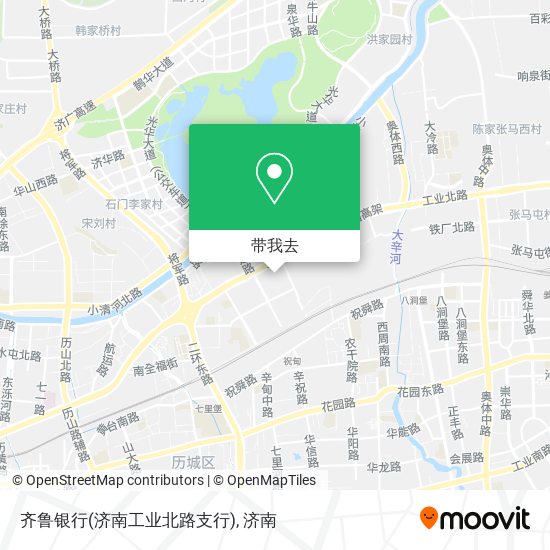 齐鲁银行(济南工业北路支行)地图