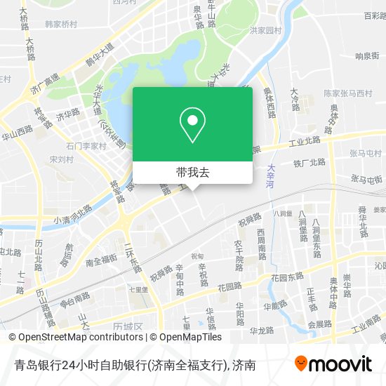 青岛银行24小时自助银行(济南全福支行)地图