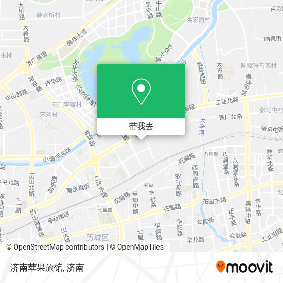 济南苹果旅馆地图