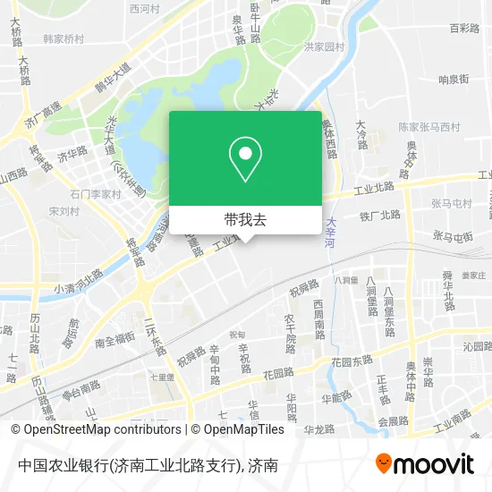 中国农业银行(济南工业北路支行)地图