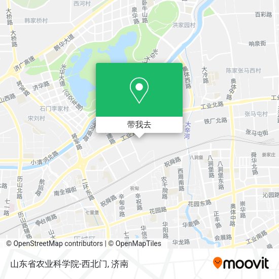 山东省农业科学院-西北门地图