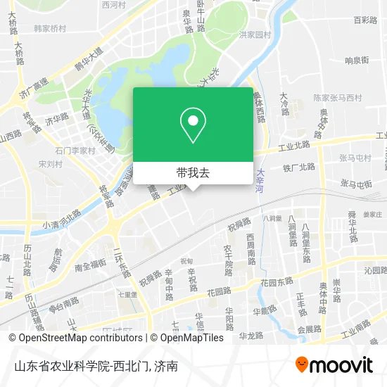 山东省农业科学院-西北门地图