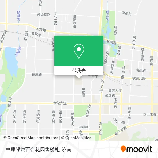 中康绿城百合花园售楼处地图