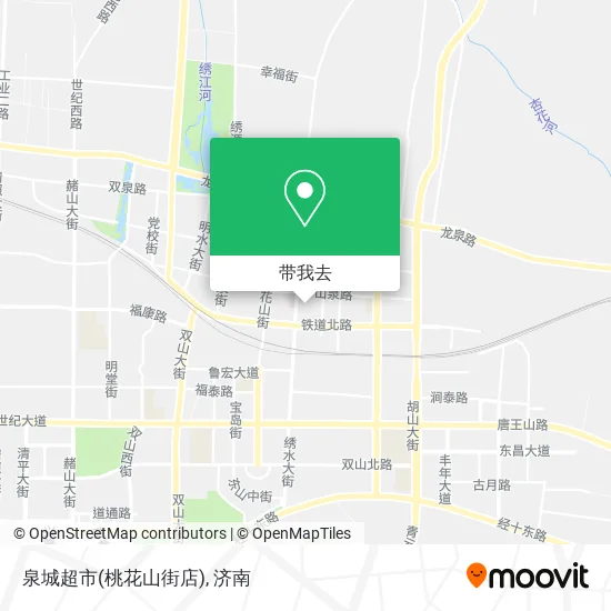 泉城超市(桃花山街店)地图