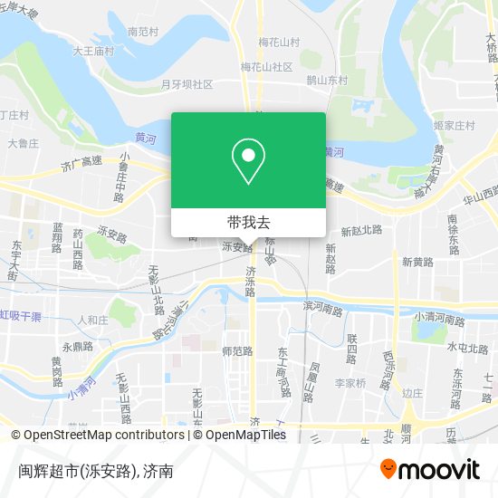闽辉超市(泺安路)地图