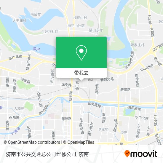 济南市公共交通总公司维修公司地图