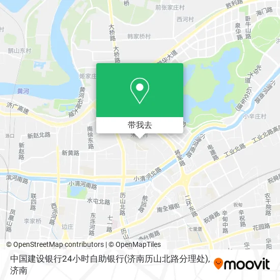 中国建设银行24小时自助银行(济南历山北路分理处)地图