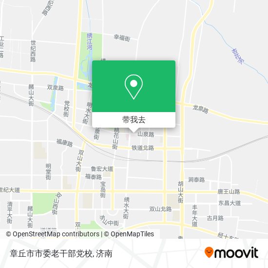 章丘市市委老干部党校地图