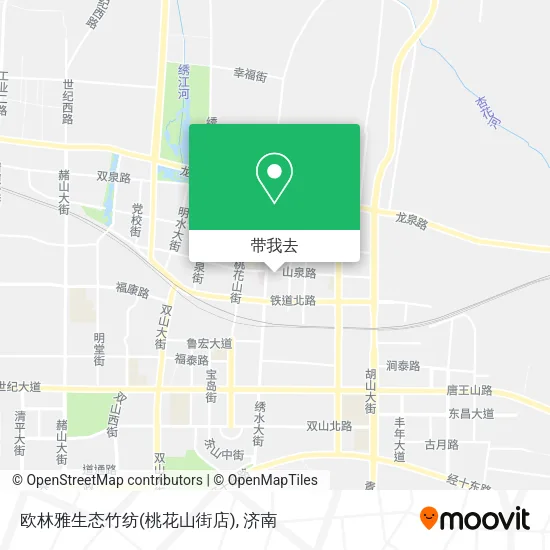 欧林雅生态竹纺(桃花山街店)地图