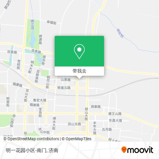 明一花园小区-南门地图