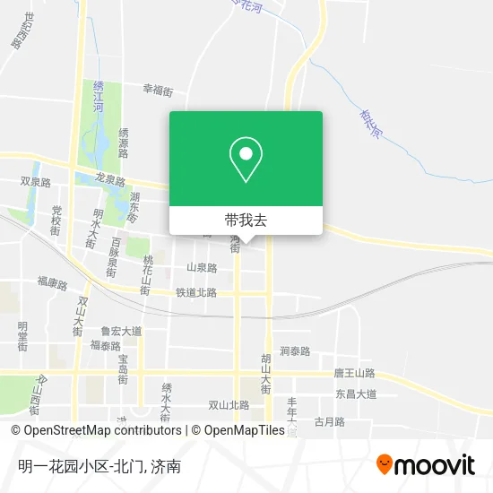 明一花园小区-北门地图