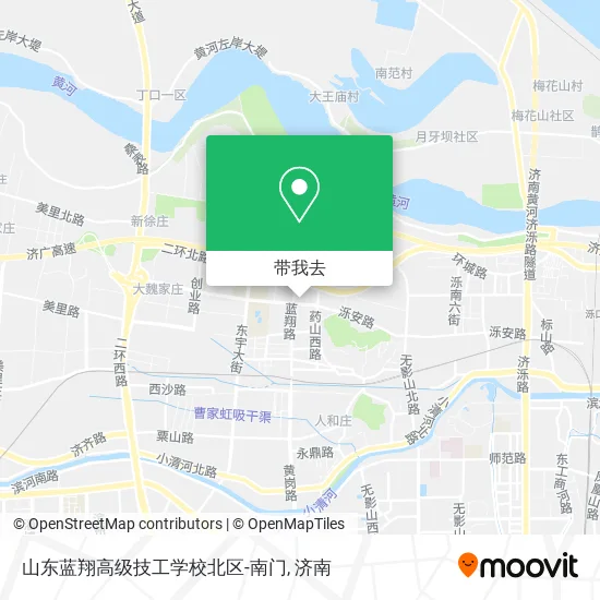 山东蓝翔高级技工学校北区-南门地图