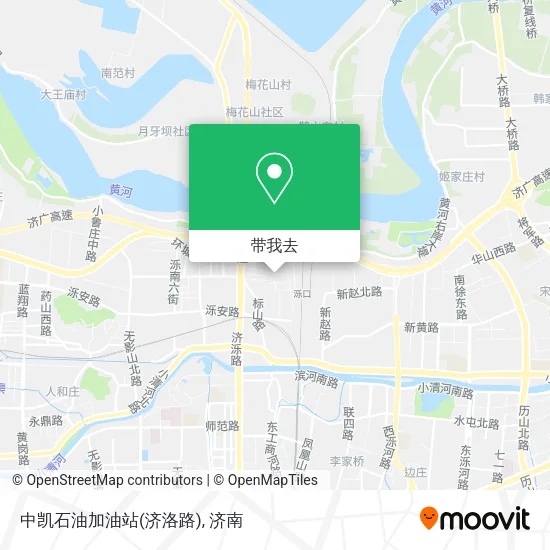 中凯石油加油站(济洛路)地图