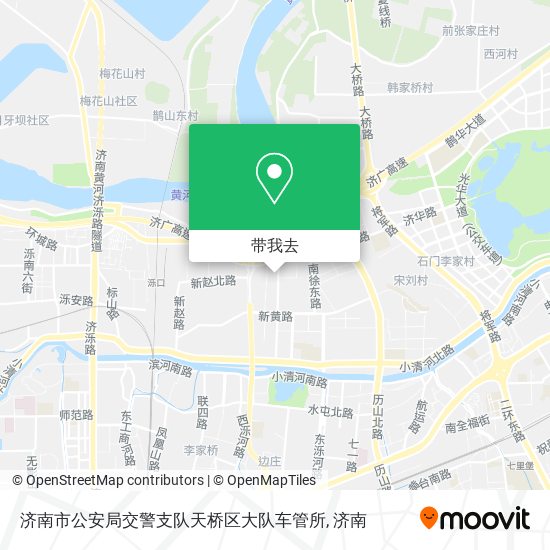 济南市公安局交警支队天桥区大队车管所地图