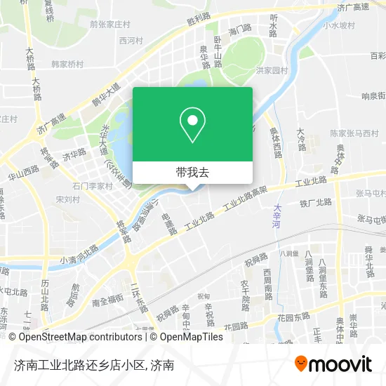 济南工业北路还乡店小区地图