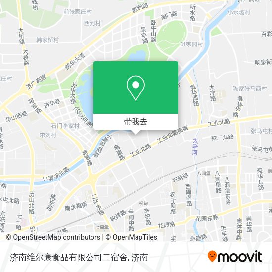 济南维尔康食品有限公司二宿舍地图