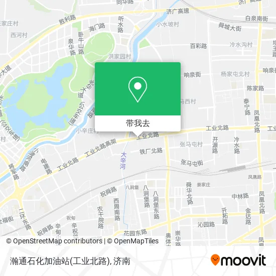 瀚通石化加油站(工业北路)地图