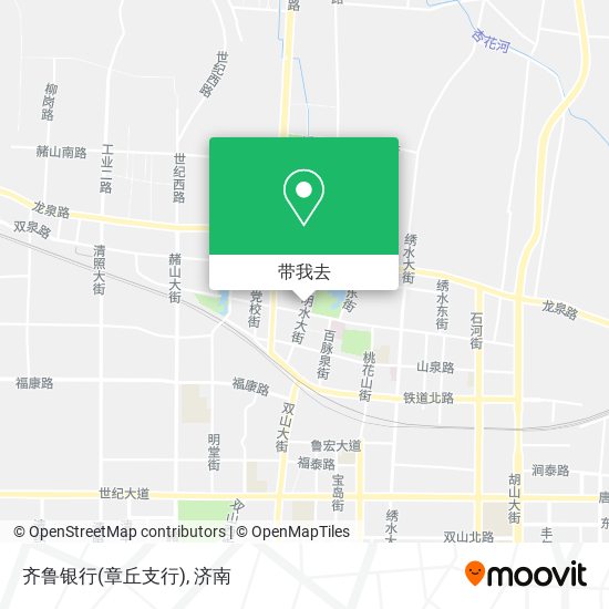 齐鲁银行(章丘支行)地图