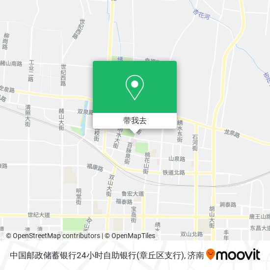 中国邮政储蓄银行24小时自助银行(章丘区支行)地图