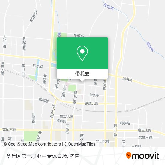 章丘区第一职业中专体育场地图