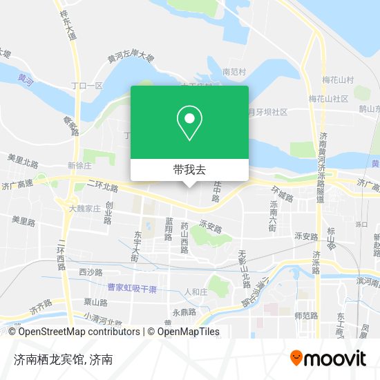 济南栖龙宾馆地图