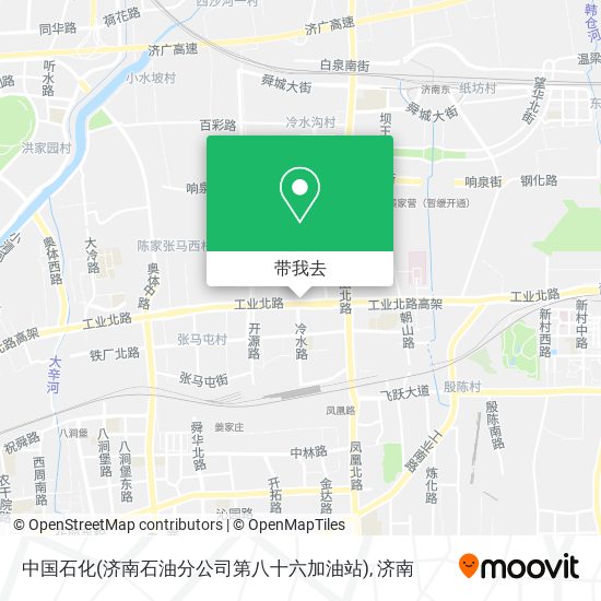 中国石化(济南石油分公司第八十六加油站)地图