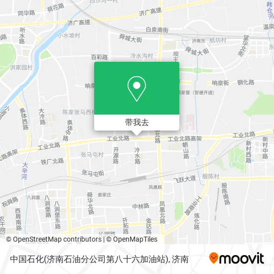 中国石化(济南石油分公司第八十六加油站)地图