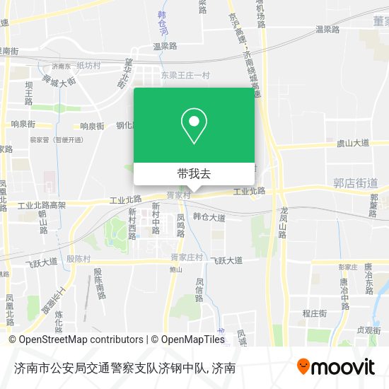 济南市公安局交通警察支队济钢中队地图