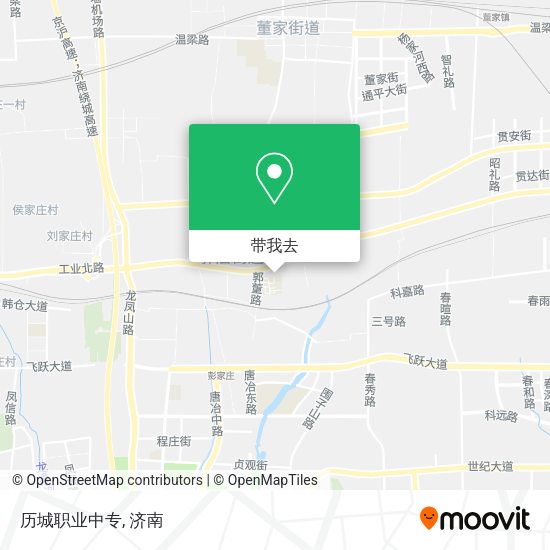历城职业中专地图