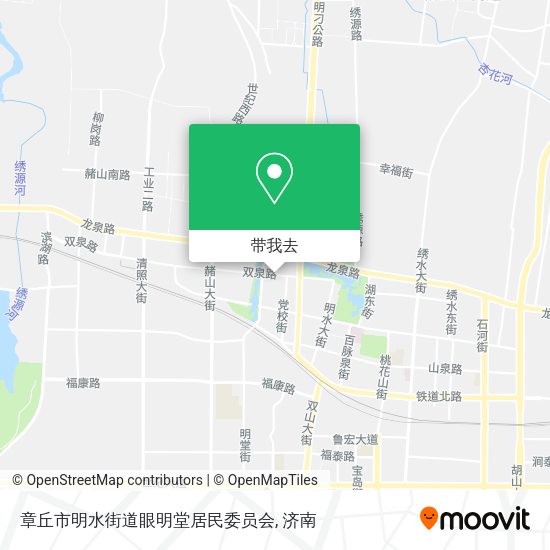 章丘市明水街道眼明堂居民委员会地图