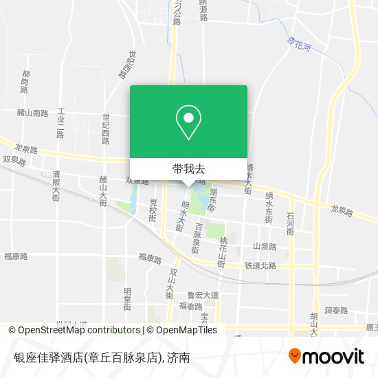 银座佳驿酒店(章丘百脉泉店)地图