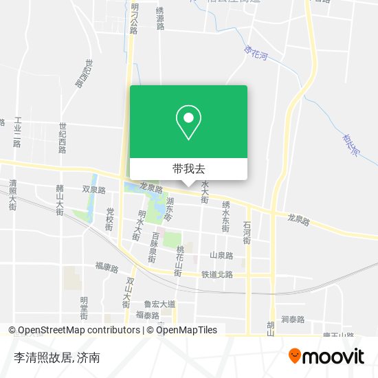 李清照故居地图