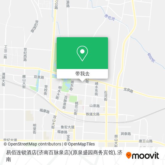 易佰连锁酒店(济南百脉泉店)(原泉盛园商务宾馆)地图