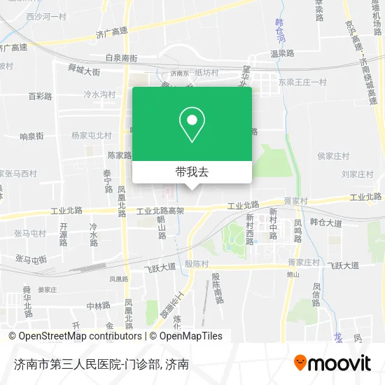 济南市第三人民医院-门诊部地图