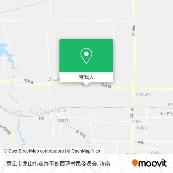 章丘市龙山街道办事处西曹村民委员会地图