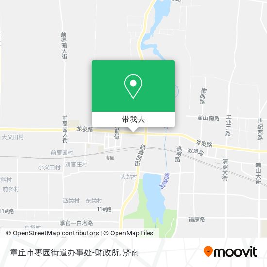 章丘市枣园街道办事处-财政所地图