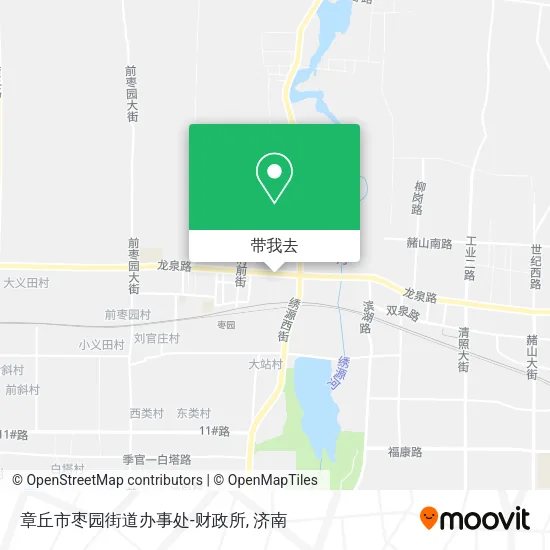 章丘市枣园街道办事处-财政所地图