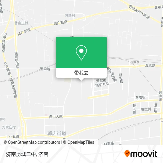 济南历城二中地图