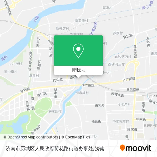 济南市历城区人民政府荷花路街道办事处地图